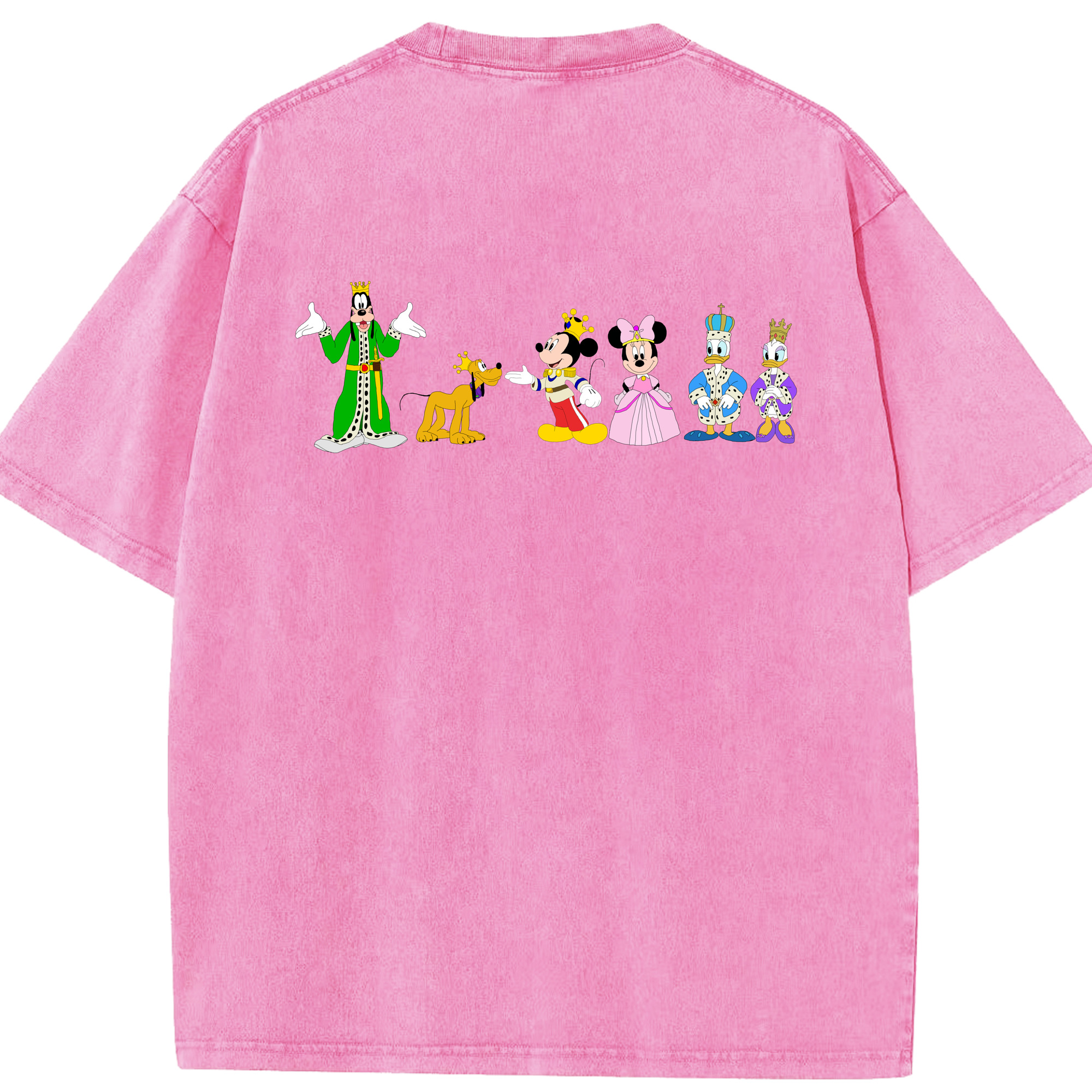 （画像用） ミッキーマウス Mickey Mouse 綿100% ヴィンテージ風 半袖Tシャツ（背面プリント）